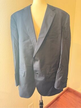 Boss Men's Navy Blue Guabello Suit Size 48R